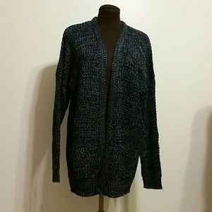 Poof New York Gray Navy sweater L